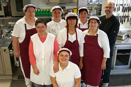 Das Küchenteam in der Küche